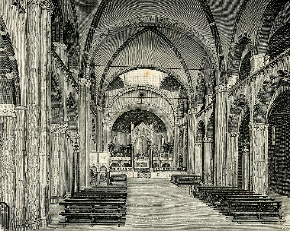 Milano interno della Basilica di Sant’Ambrogio