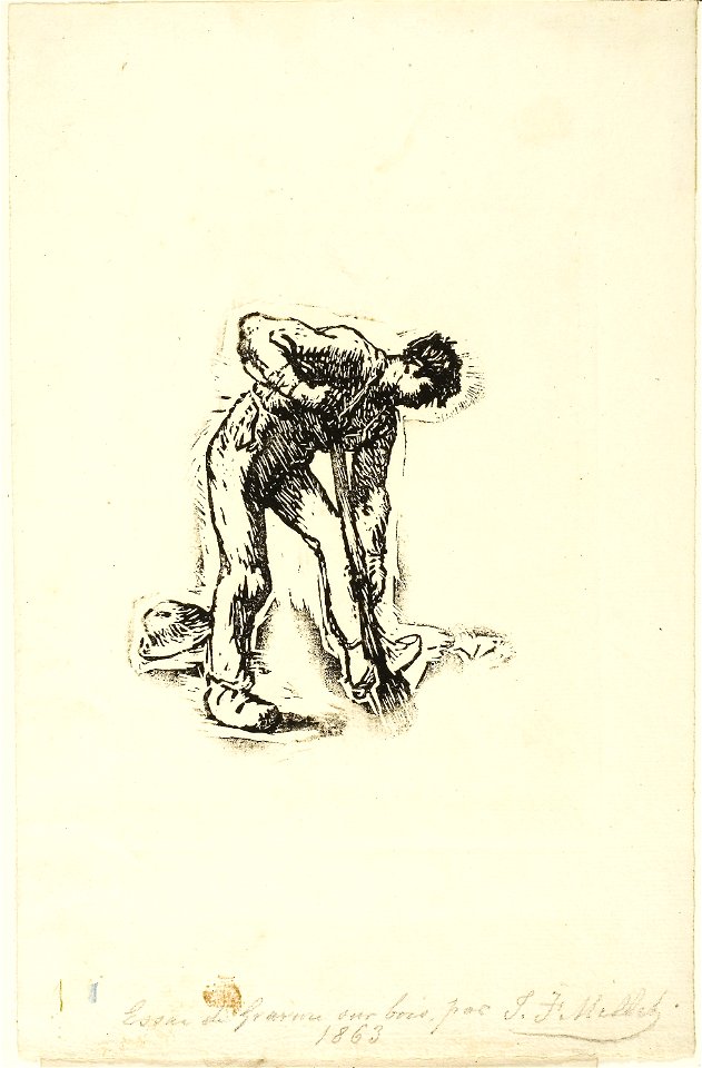 Millet - Peasant Digging, 1944.104
