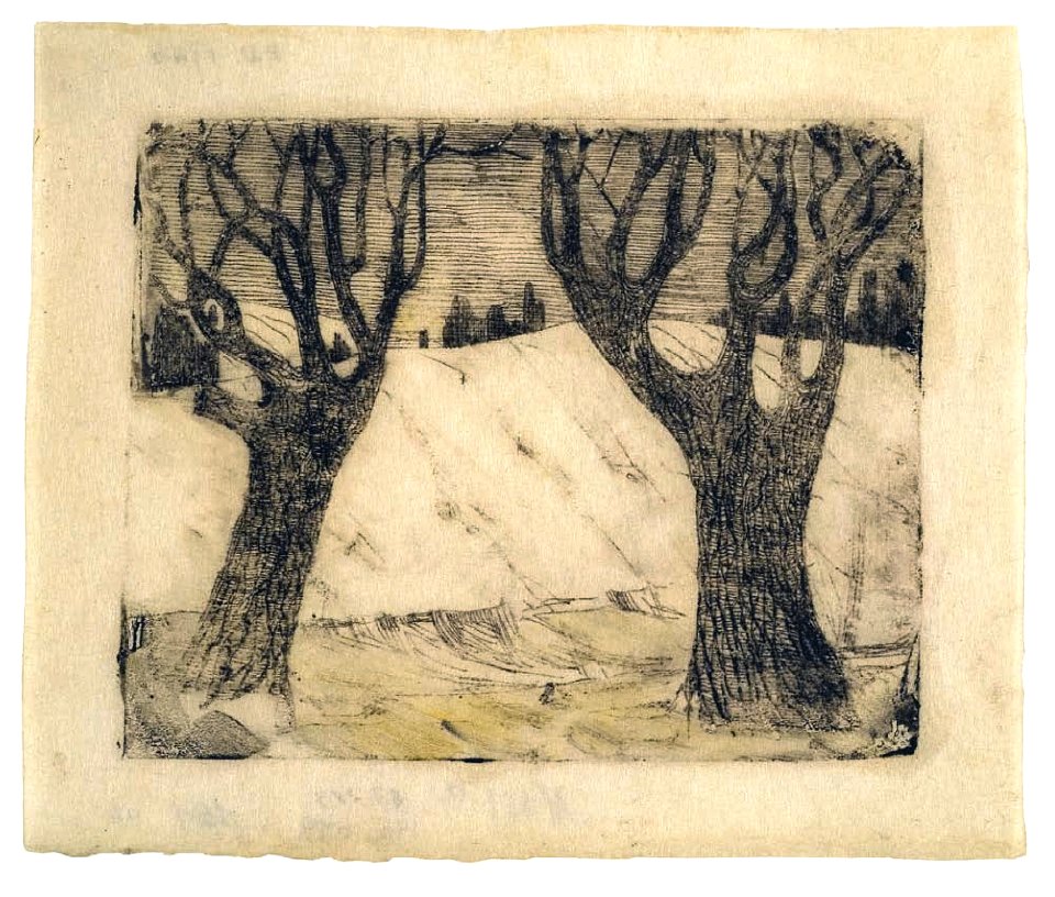 Mikalojus Konstantinas Ciurlionis - Two Trees - 1905-1906