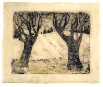 Mikalojus Konstantinas Ciurlionis - Two Trees - 1905-1906