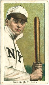 Mike Donlin, New York Giants, baseball card portrait LCCN2008676481