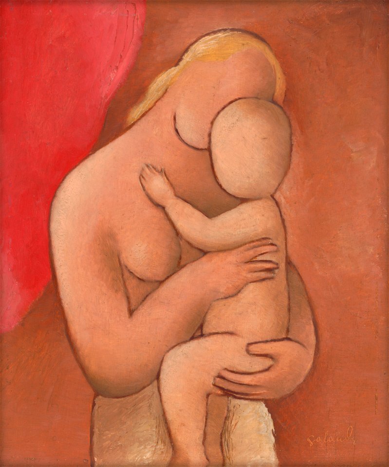 Mikuláš Galanda - Mother with Child - O 1683 - Slovak National Gallery