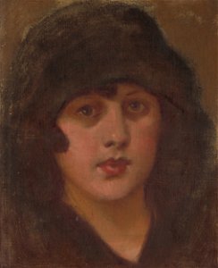 Milan Thomka Mitrovský - Dáma v čiernom klobúku - O 1658 - Orava Gallery