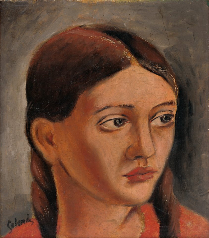 Mikuláš Galanda - Girl's Head - O 1528 - Slovak National Gallery