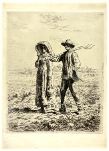 Millet - Peasants Going to Work, 1944.117