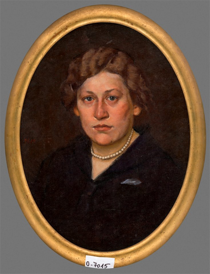 Milan Thomka Mitrovský - Podobizeň ženy s korálmi - O 7015 - Slovak National Gallery
