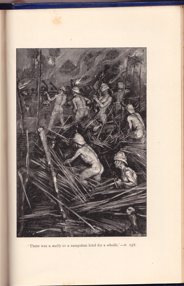 Original scan - Archibald Standish Hartrick - Rudyard Kipling - Soldier Tales 19 - The Taking of Lungtungpen 2
