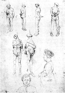 Pisanello - Hanged Men and Two Portraits - WGA17856