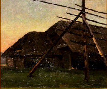 Рущиц Фердинанд. Сараи и прясло для сена. 1899