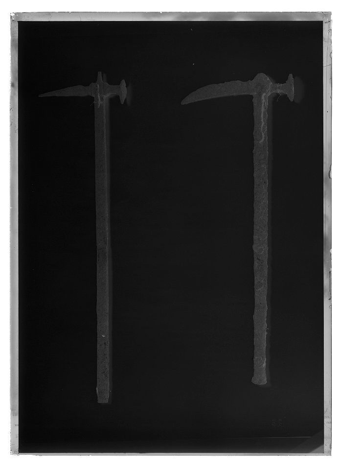 Ryttarhammare, jordfynd, Tyskland ca 1550-1625 - Livrustkammaren - 43263-negative