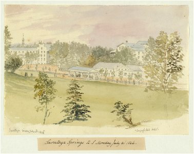 Saratoga, Monday, July 20th, 1846 - Congress Hall Hotel LCCN2004676837