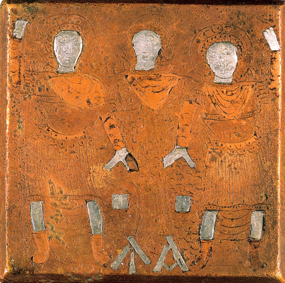 Square copper-alloy one-pound weight - Google Art Project
