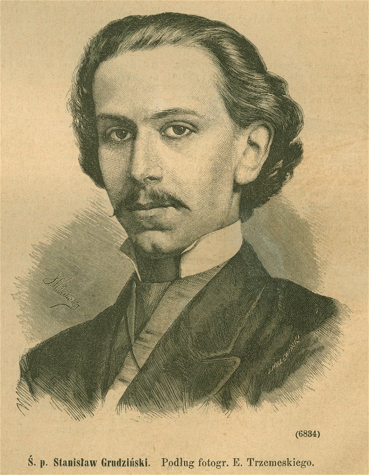 Ś. p. Stanisław Grudziński Podług fotogr. E. Trzemeskiego (77081). Free illustration for personal and commercial use.