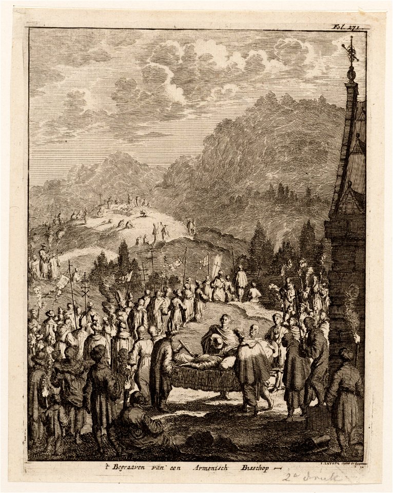 ´t Begraaven van een Armenisch bisschop, objectnr A 19539