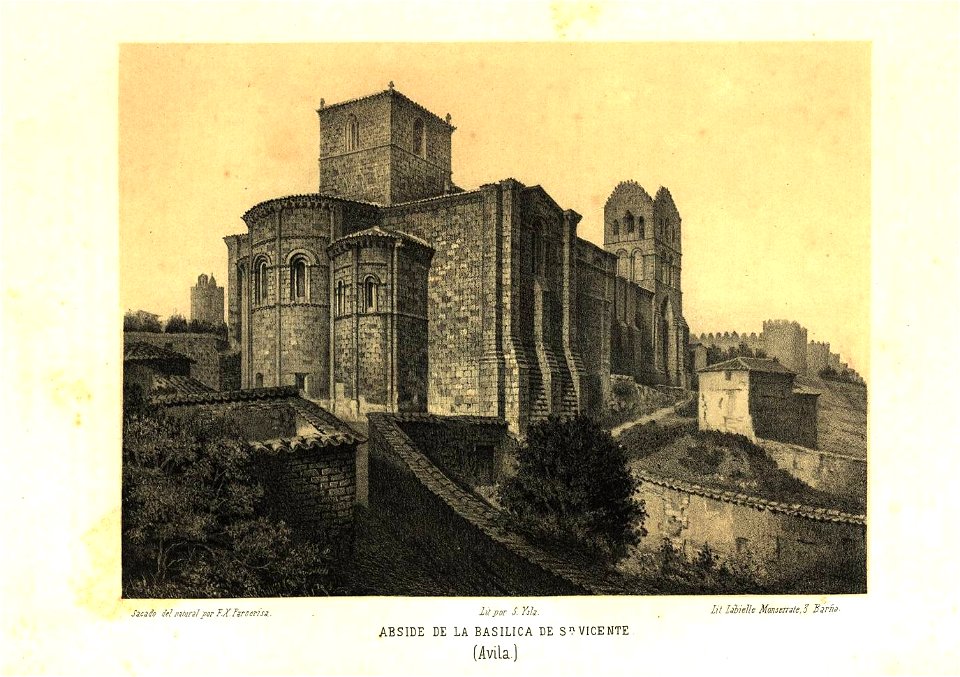 Ábside de la Basílica de San Vicente (1865) - Parcerisa, F. J.