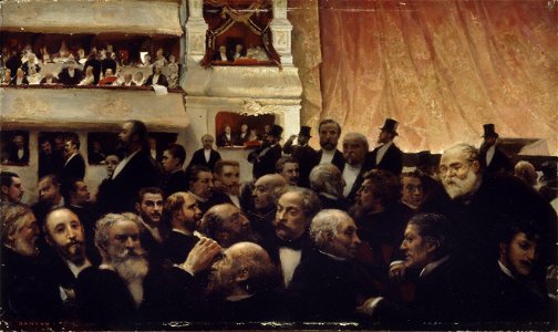 Édouard Joseph Dantan - Entracte d'une première à la Comédie-Française - P1096 - Musée Carnavalet