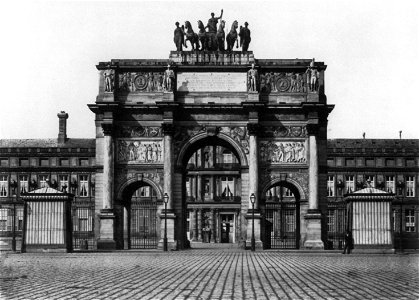 Édouard Baldus, Arc de Triomphe du Carrousel, between 1851 and 1870