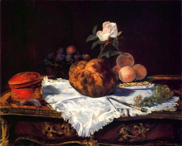 Édouard Manet - Brioche. Free illustration for personal and commercial use.