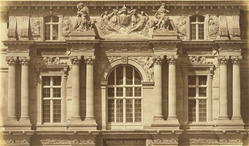 Édouard Baldus, The First Floor of the Pavillon Richelieu, Louvre, Paris - Getty Museum