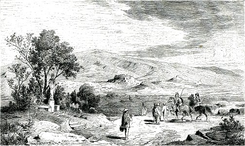 Άποψη της Αθήνας από την Ιερά οδό - Falke Jacob Von - 1887