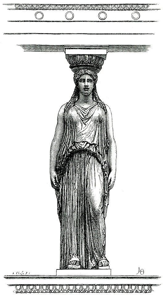 Κόρη από τη νότια προστάδα του Ερέχθειου - Falke Jacob Von - 1887