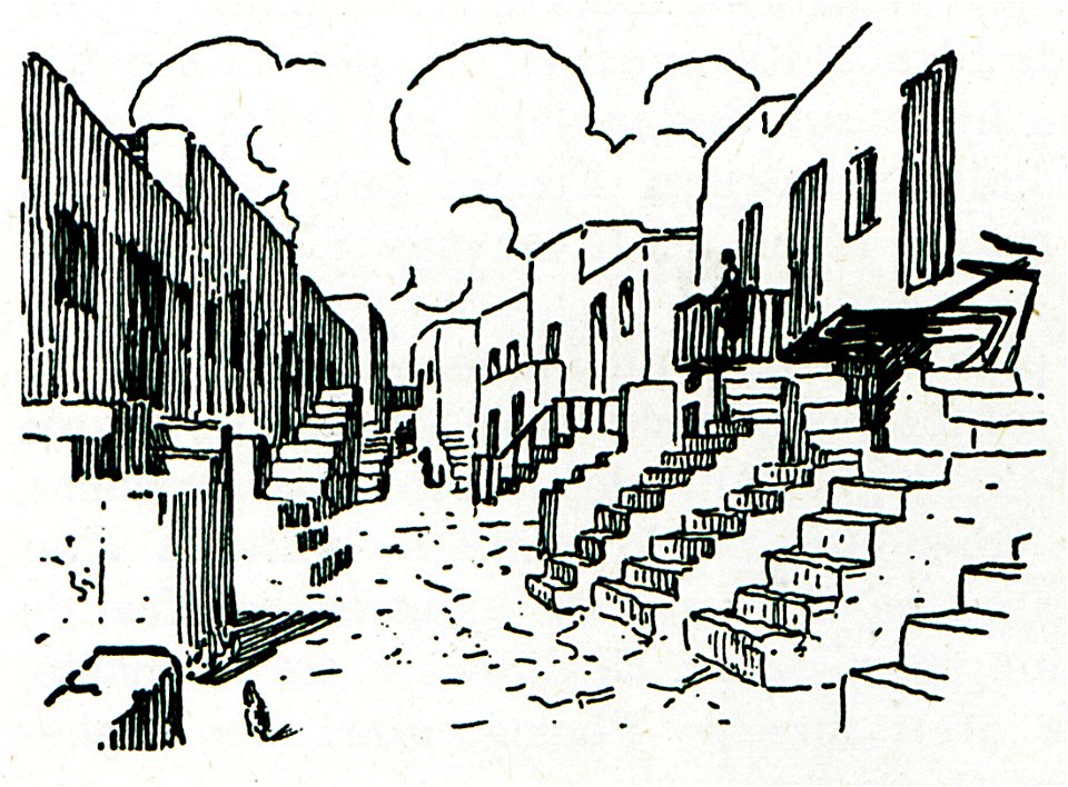 Δρομάκι στο κάστρο της Φολεγάνδρου - Perilla Francesco - 1935