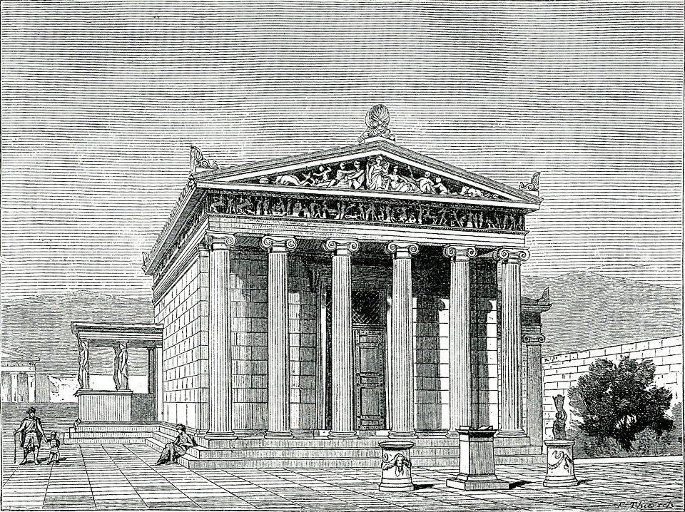 Το Ερέχθειο, όπως ήταν στην αρχαιότητα - Falke Jacob Von - 1887