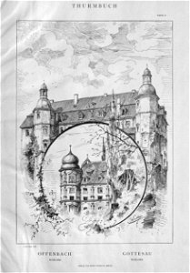 Thurmbuch Tafel 002 Offenbach Schloss Gottesau Schloss