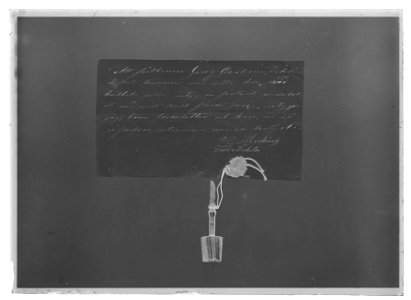 Trepaneringsborr, använd vid trepaneringen av friherre George Carl von Döbeln (1758-1820) 1791 - Livrustkammaren - 51759-negative