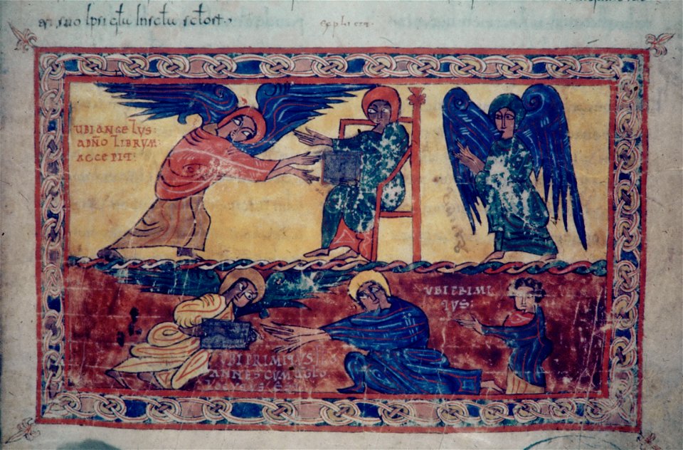 Valcavado Beatus f. 015r - Giving to John