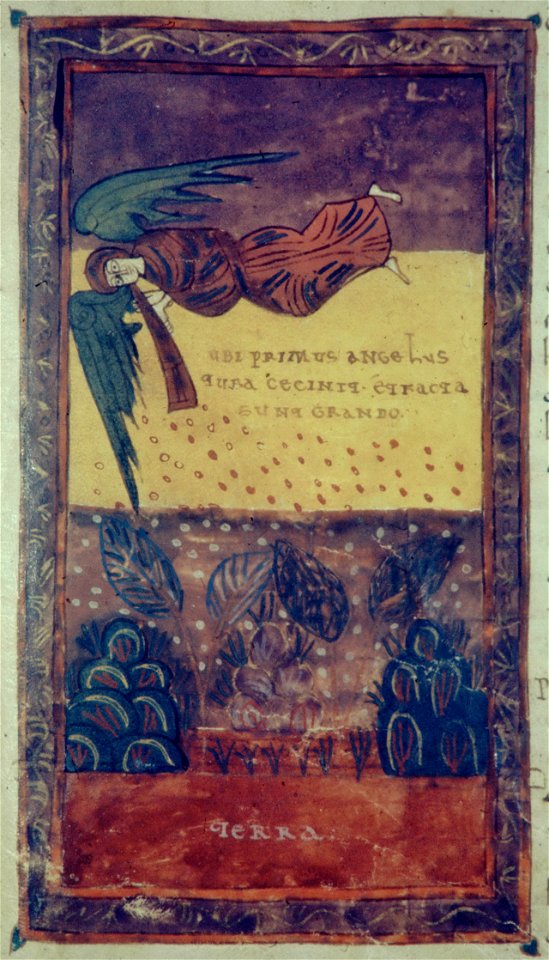 Valcavado Beatus f. 114r - First trumpet