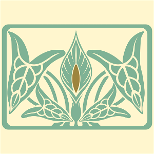 Art Nouveau Ornament by Maurice Pillard Verneuil. Free illustration for personal and commercial use.