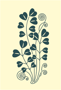 Floral Art Nouveau Ornament by Maurice Pillard Verneuil. Free illustration for personal and commercial use.
