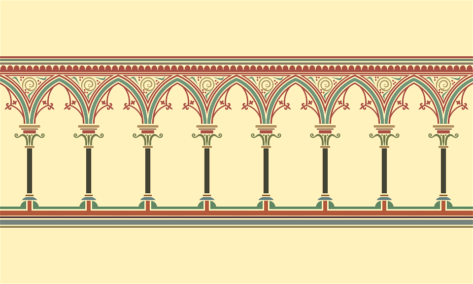 Colonnade. Free illustration for personal and commercial use.