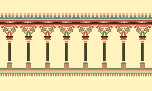 Colonnade. Free illustration for personal and commercial use.