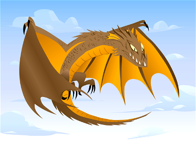 Dragon. Free illustration for personal and commercial use.