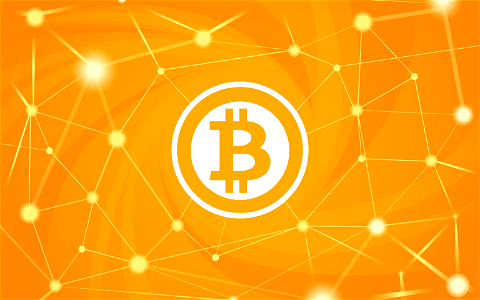 Bitcoin Background. Free illustration for personal and commercial use.