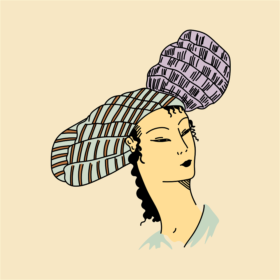 Persian Turban with brim rolled up at back - Free Stock Illustrations ...