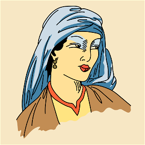 Cairo girl. Free illustration for personal and commercial use.
