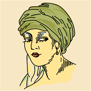 Turban headgear. Free illustration for personal and commercial use.