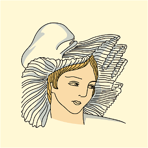 Switzerland. Hat of a Solothurn woman. Free illustration for personal and commercial use.