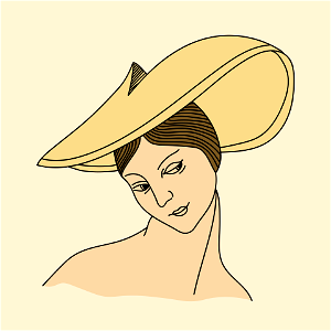 Switzerland. Hat of a Freiburg woman. Free illustration for personal and commercial use.