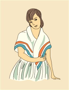 A woman of Laguajora Habana. Free illustration for personal and commercial use.