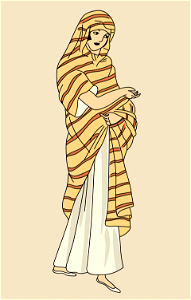Brazil. Cloak of a woman of Bahia. Free illustration for personal and commercial use.