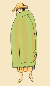 Cloak of a woman of Mexico. Free illustration for personal and commercial use.