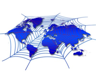 Network web earth. Free illustration for personal and commercial use.