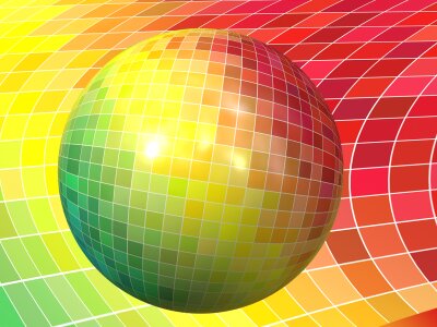 Color ball chromaticity diagram. Free illustration for personal and commercial use.