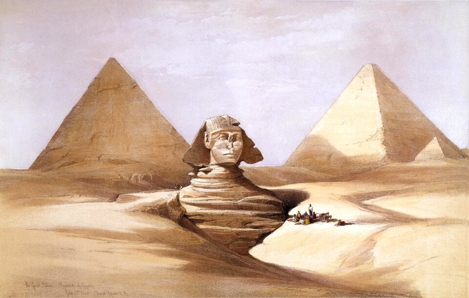 Pyramids gizeh cheops. Free illustration for personal and commercial use.