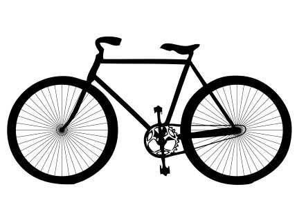 Bicycle bike cycle. Free illustration for personal and commercial use.