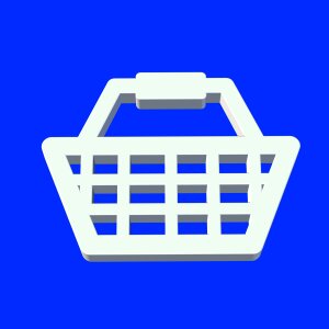 Shopping symbol icon. Free illustration for personal and commercial use.